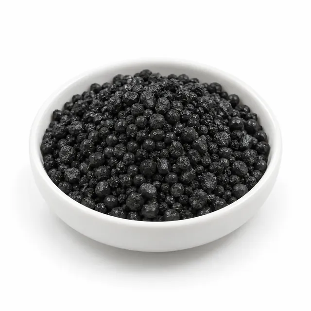 Representative Humic Acid-51% (Granular) material sample on a white background