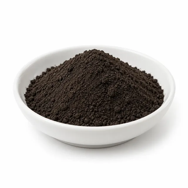 Representative Humic and Fulvic Acid-76% (Powder) material sample on a white background