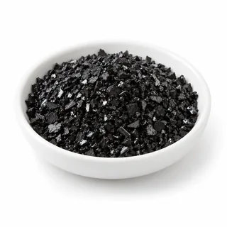 Representative Humic Acid and Fulvic Acid-45.1% (Crystal) material sample on a white background